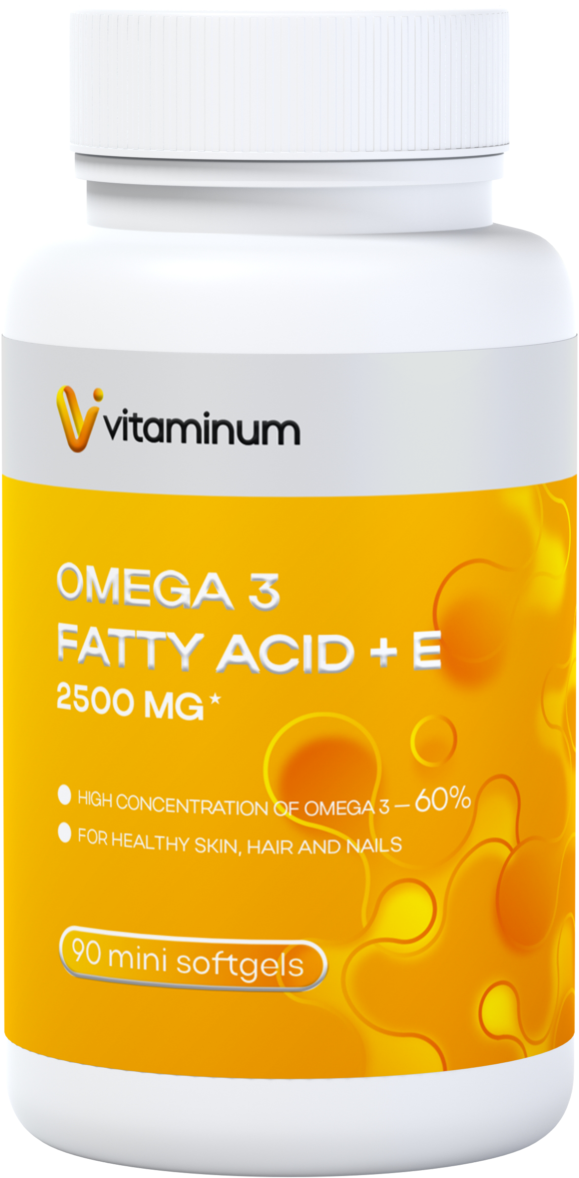  Vitaminum ОМЕГА 3 60% + витамин Е (2500 MG*) 90 капсул 700 мг   в Шумерли